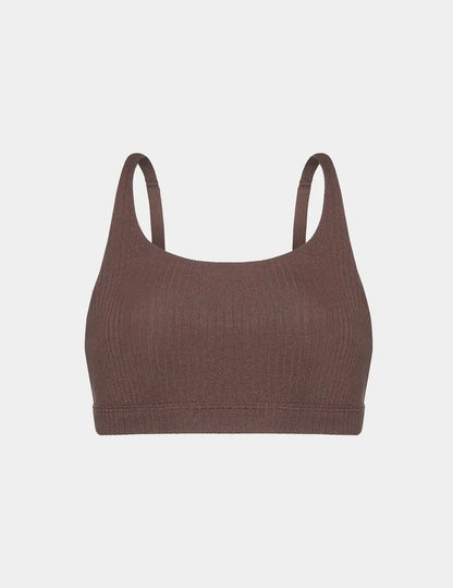 Cotton Rib Scoop Bralette - Last Call