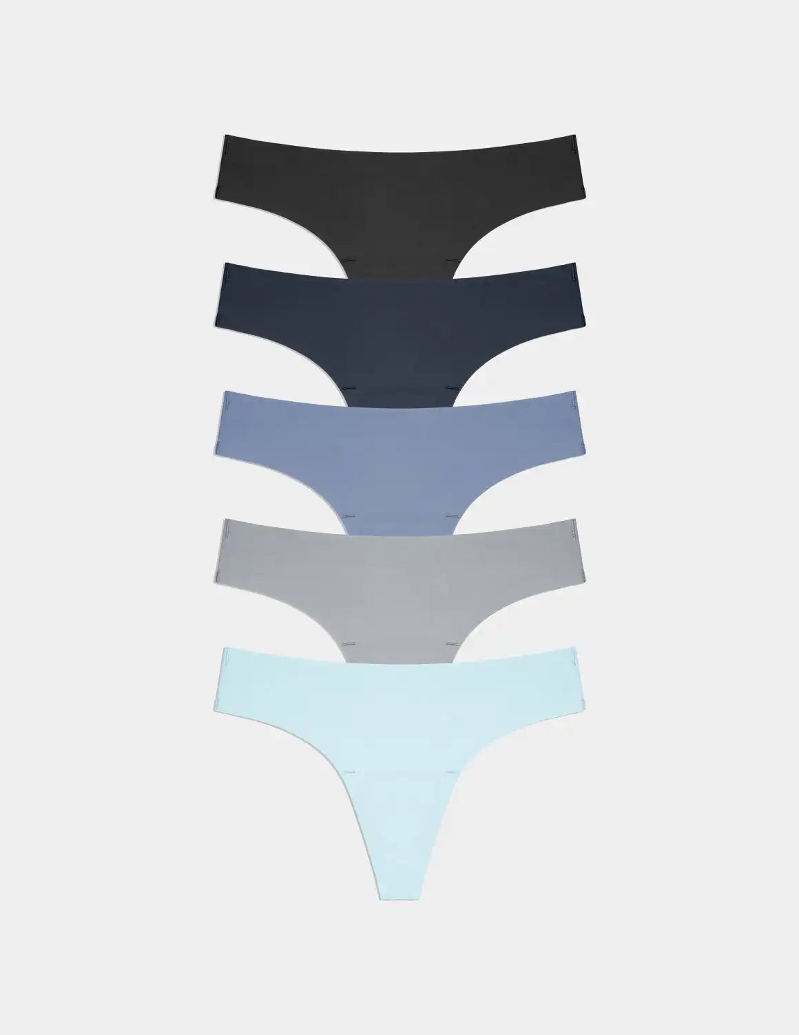 Essential No-Show Thong 5-Pack - Last Call