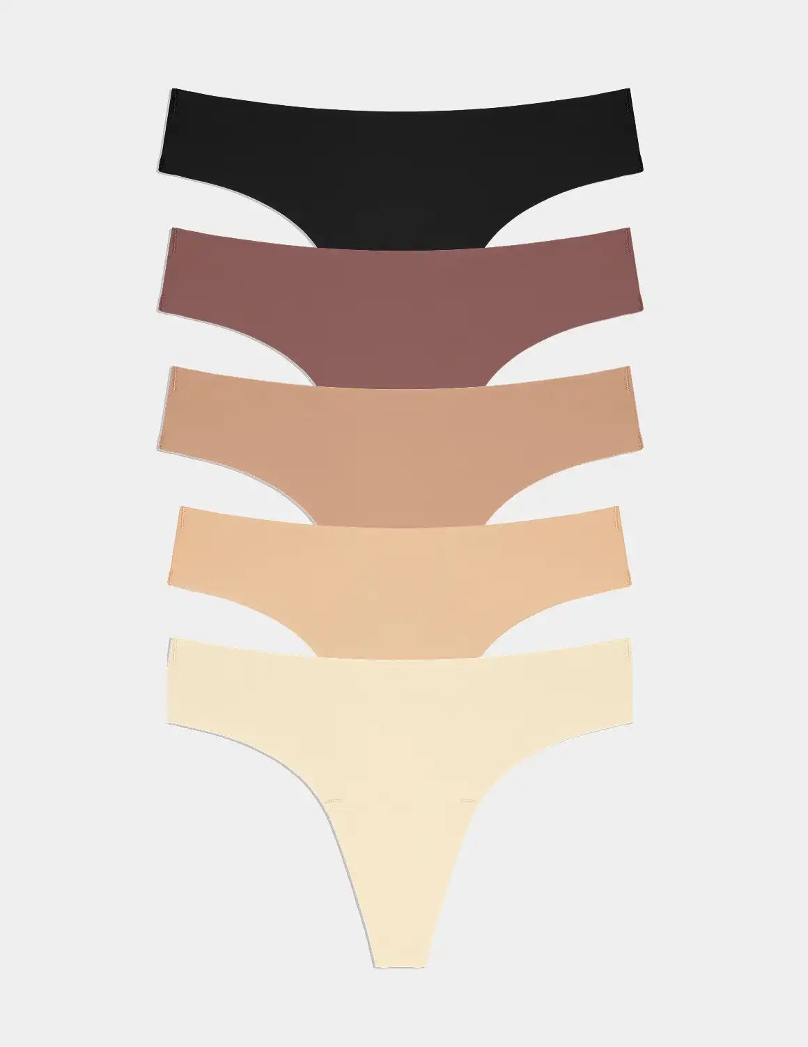 Essential No-Show Thong 5-Pack - Last Call