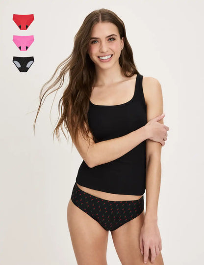 Teen Leakproof UltraThin No-Show Bikini 3-Pack - Last Call