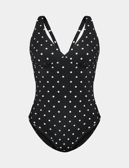 Leakproof Sculpt Deep V One Piece Swimsuit