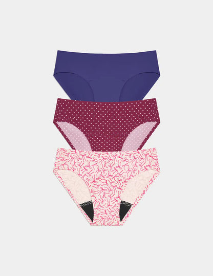 Teen Leakproof UltraThin No-Show Bikini 3-Pack - Last Call