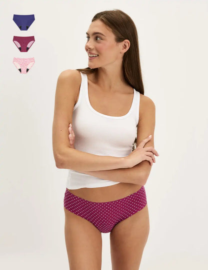 Teen Leakproof UltraThin No-Show Bikini 3-Pack - Last Call