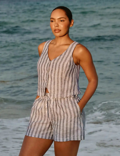 Linen Poolside Short