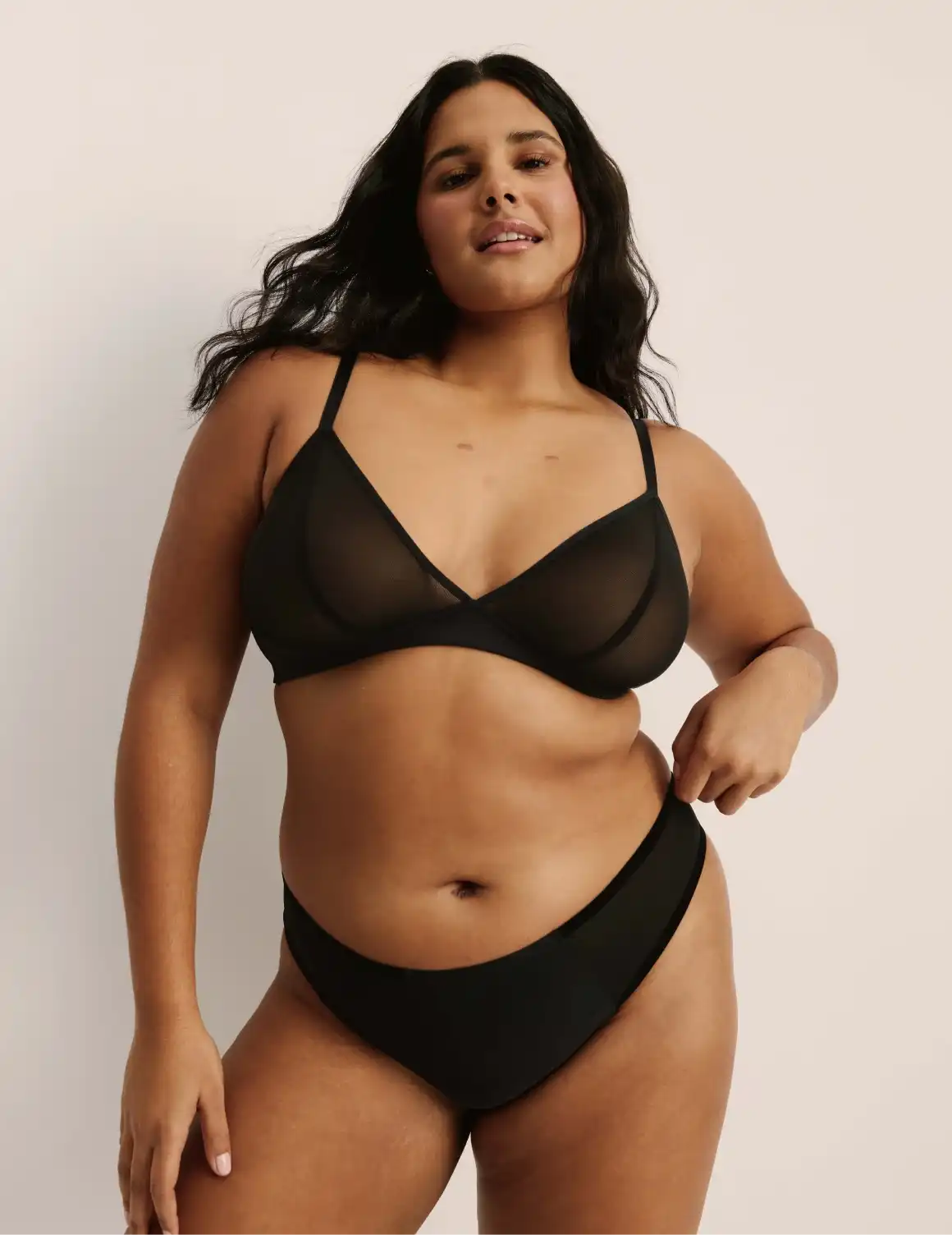 Mesh Deep V Bra - Last Call