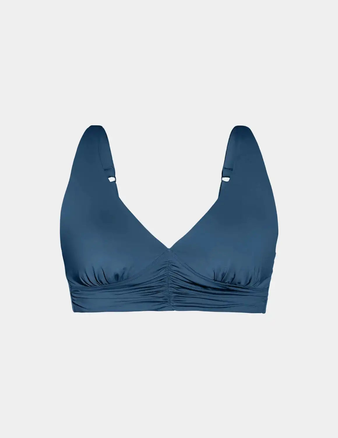 Ruched Deep V Bikini Top - Last Call