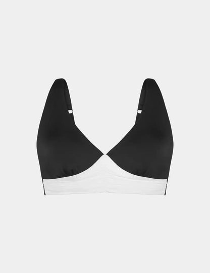Ruched Deep V Bikini Top - Last Call