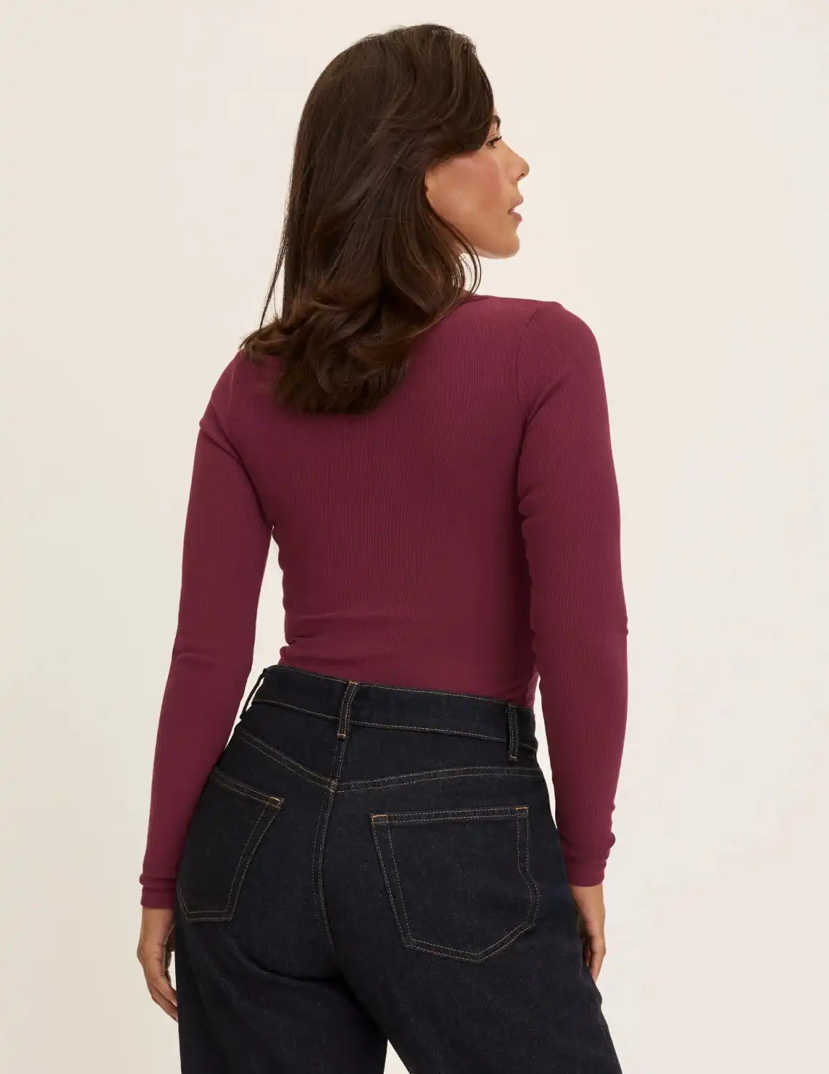 SculptRib Cotton Long Sleeve Top - Last Call