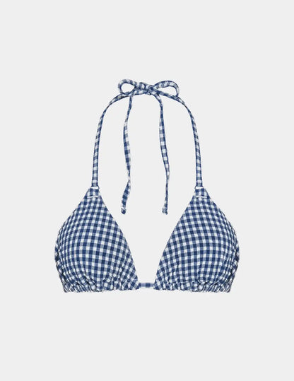 Seersucker Sculpt Triangle Bikini Top