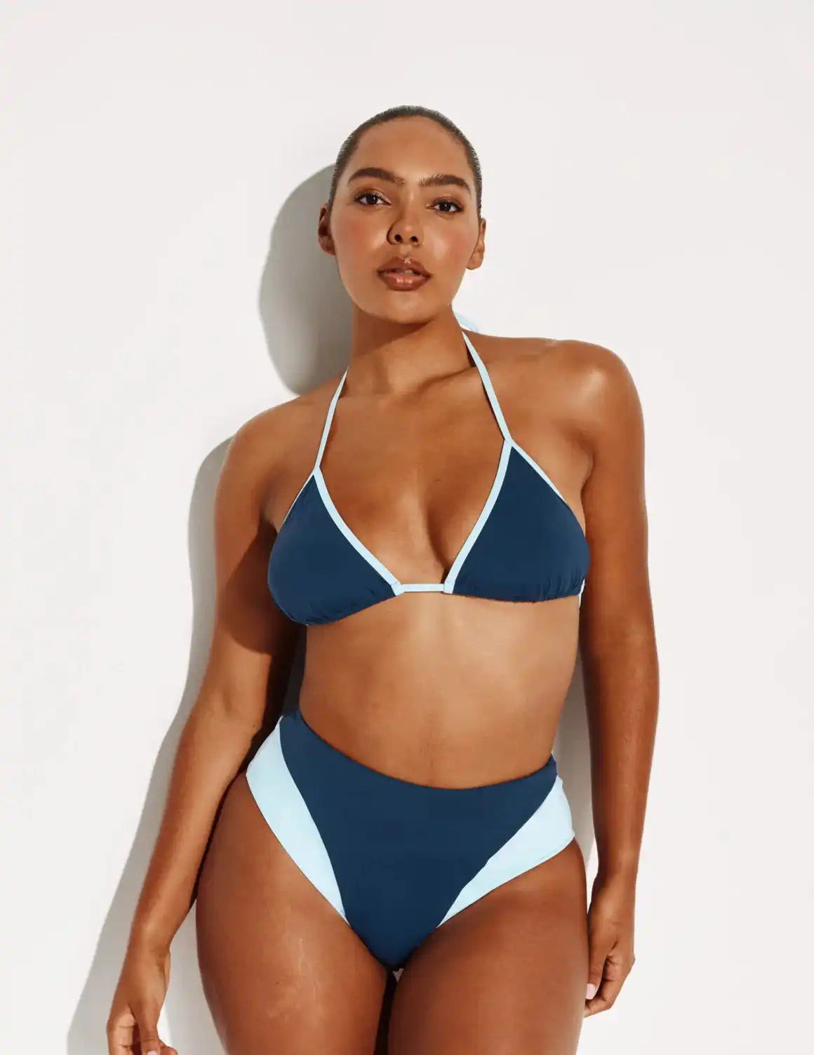 Triangle Bikini Top - Color Block - Last Call
